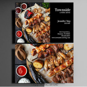 Carte de visite de restauration en Arrière - plan 