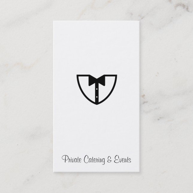 Carte de visite de restauration et d'événements 2 (Devant)