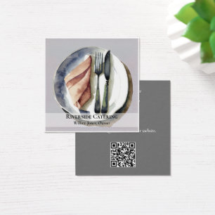Carte de visite de restauration ou de restaurant