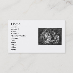 Carte de visite de rêve de la nuit d'été
