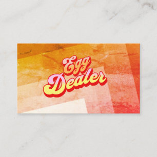 Carte de visite de revendeur d'oeufs de rayures es