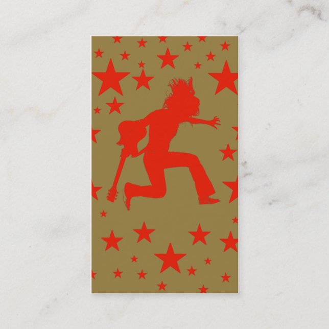 Carte de visite "de Rockstar d'or" (Devant)