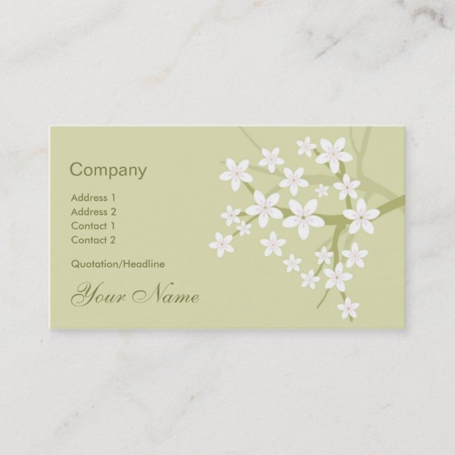 Carte de visite de Sakura (Devant)