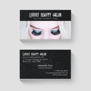 Carte de visite de salon de beauté de luxe