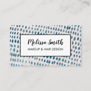 Carte de visite de salon de coiffure géométrique