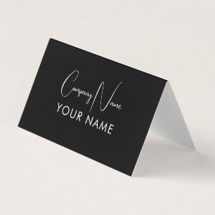 Carte de visite de salon élégant minimal   Cheveux