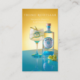 Carte de visite de salon privé Cocktails