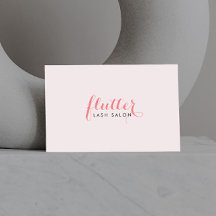 Carte de visite de salon Simply Pink Lash