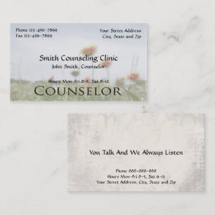 Carte de visite de santé mentale de psychologue de