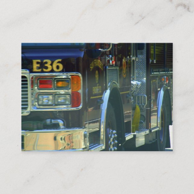 Carte de visite de sapeur-pompier (Devant)