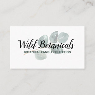 Carte de visite De Savon Et De Bougie Du Logo Feui