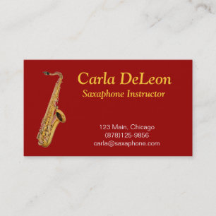 Carte de visite de Saxaphone