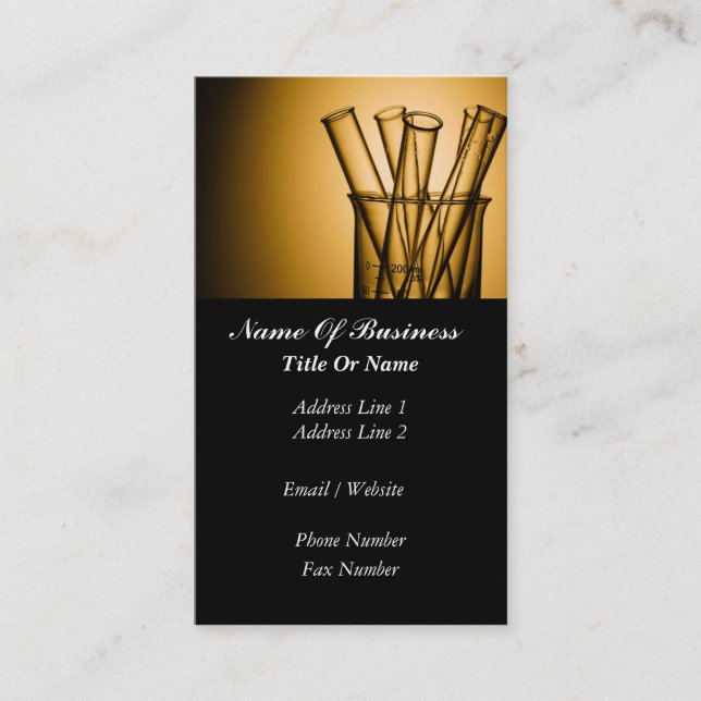 Carte de visite de scientifique (Devant)