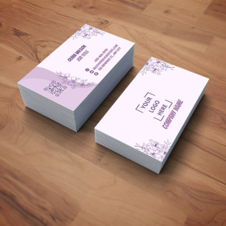 Carte de visite de script de coiffeur de salon de 