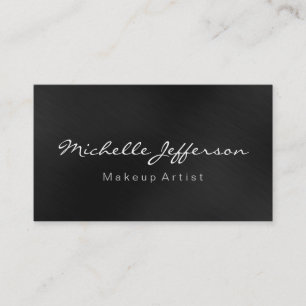 Carte de visite de script de maquillage couleur gr