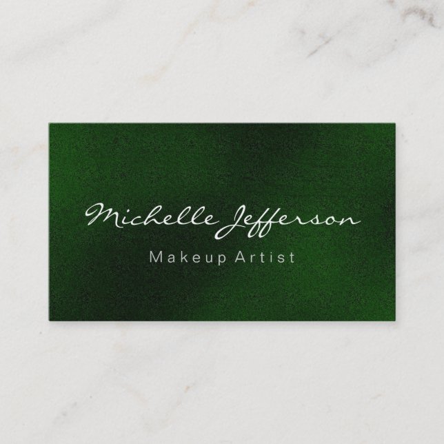 Carte de visite de script de maquillage couleur ve (Devant)