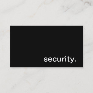 Carte de visite de sécurité