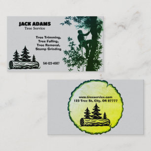 Carte de visite de service Arborescence Lumberjack