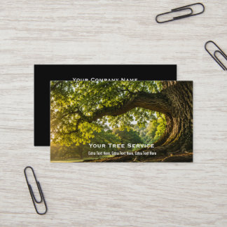 Carte de visite de service d'arbre