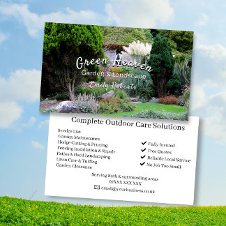 Carte de visite de service de jardinage | Professi