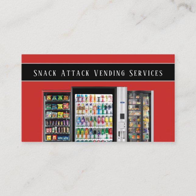 Carte de visite de service de machine de vente pro (Devant)