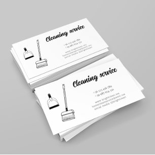 Carte de visite de service de nettoyage