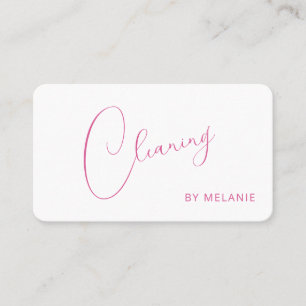 Carte de visite de service de nettoyage de maison