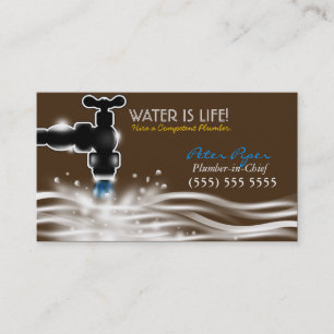 Carte de visite de service de plomberie