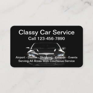 Carte de visite de service de taxi de voiture de l
