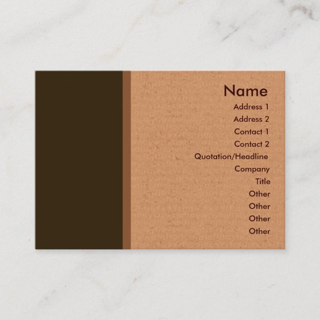 Carte de visite de service de traduction (Devant)