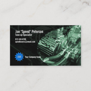 Carte de visite de service de voiture écologique d