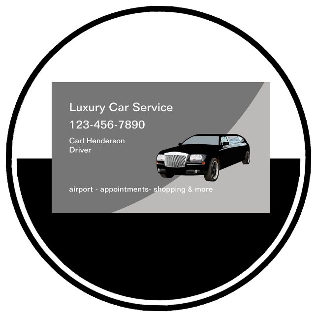 Carte de visite de service de voiture Uber Classy (Luxury Uber Limo Driver )