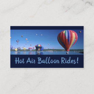 Carte de visite de service des Balloons à air cha