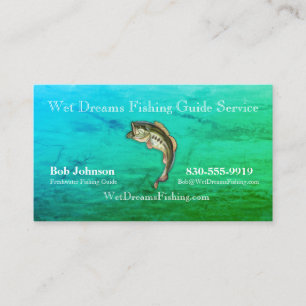Carte de visite de service du guide de pêche