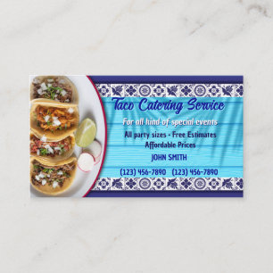 Carte de visite de service Taco