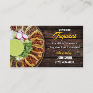 Carte de visite de service Taco