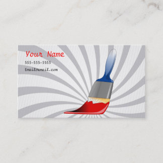Carte de visite de services de peinture