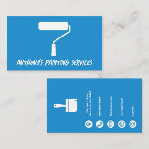 Carte de visite de services de peinture minimalist