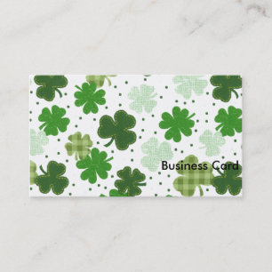Carte De Visite De shamrocks jour de St Patricks en abondance