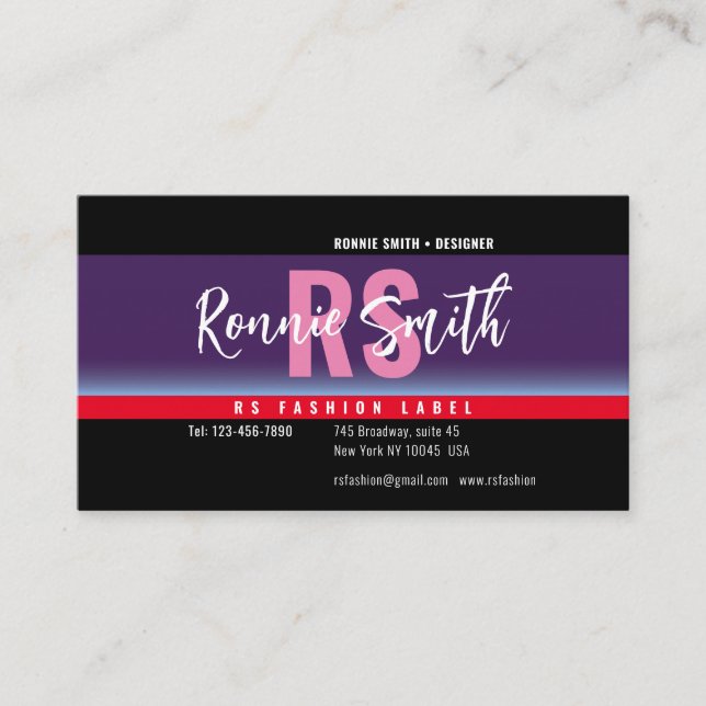 Carte de visite de signature (Devant)