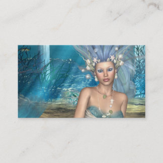 Carte de visite de sirène d'Amphitrite
