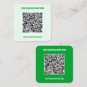 Carte de visite de site Web de nom de code QR - Ch