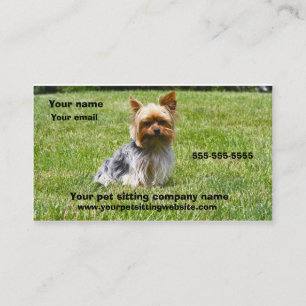 Carte de visite de soin des animaux familiers de