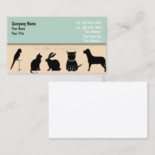 Carte de visite de soins pour animaux