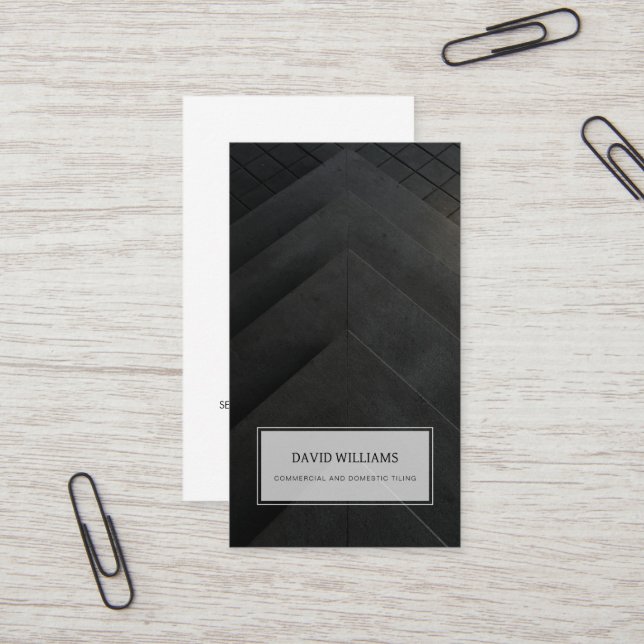 Carte de visite de sol professionnel et de chaudiè (Devant/Arrière en situation)