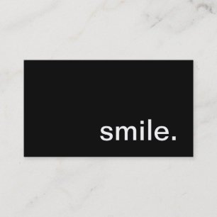 Carte de visite de sourire