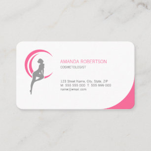 Carte de visite de spa de Cosmetologist de salon
