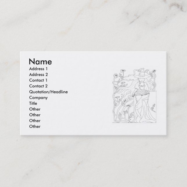 Carte de visite de Spellbook (Devant)