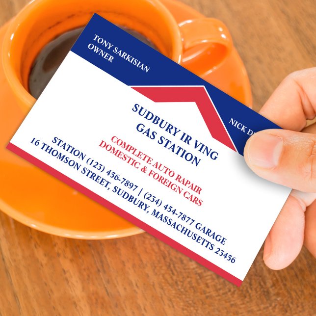 Carte de visite de station-service (Créateur téléchargé)