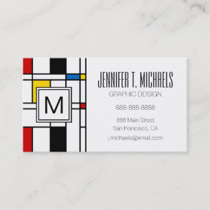 Carte De Visite De Stijl Motif